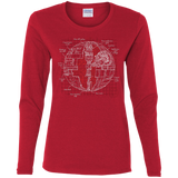 Death Star Plan Women's Long Sleeve T-Shirt