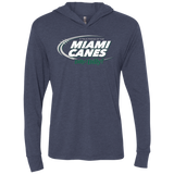 Miami Dilly Dilly Triblend Long Sleeve Hoodie Tee