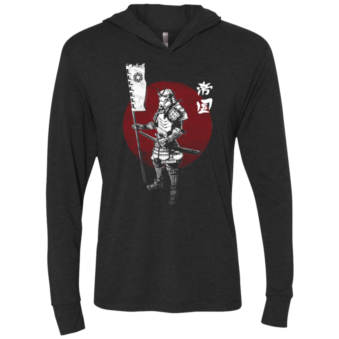 Samurai Empire Triblend Long Sleeve Hoodie Tee