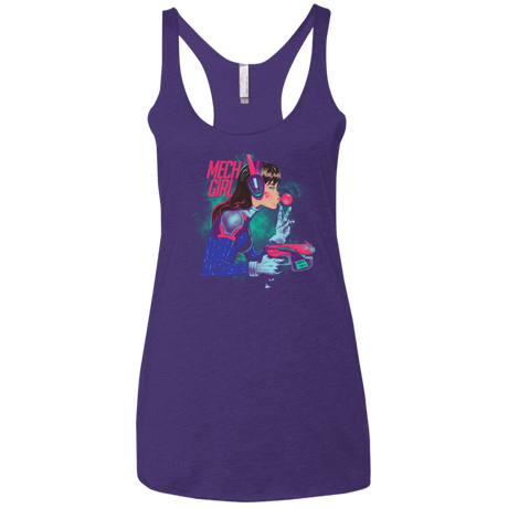 Mech Girl Women's Triblend Racerback Tank