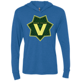 Vegan Police Triblend Long Sleeve Hoodie Tee