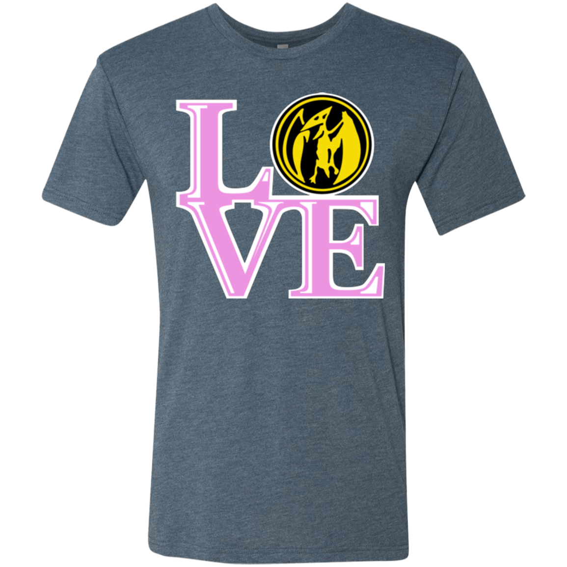 Pink Ranger LOVE Men's Triblend T-Shirt