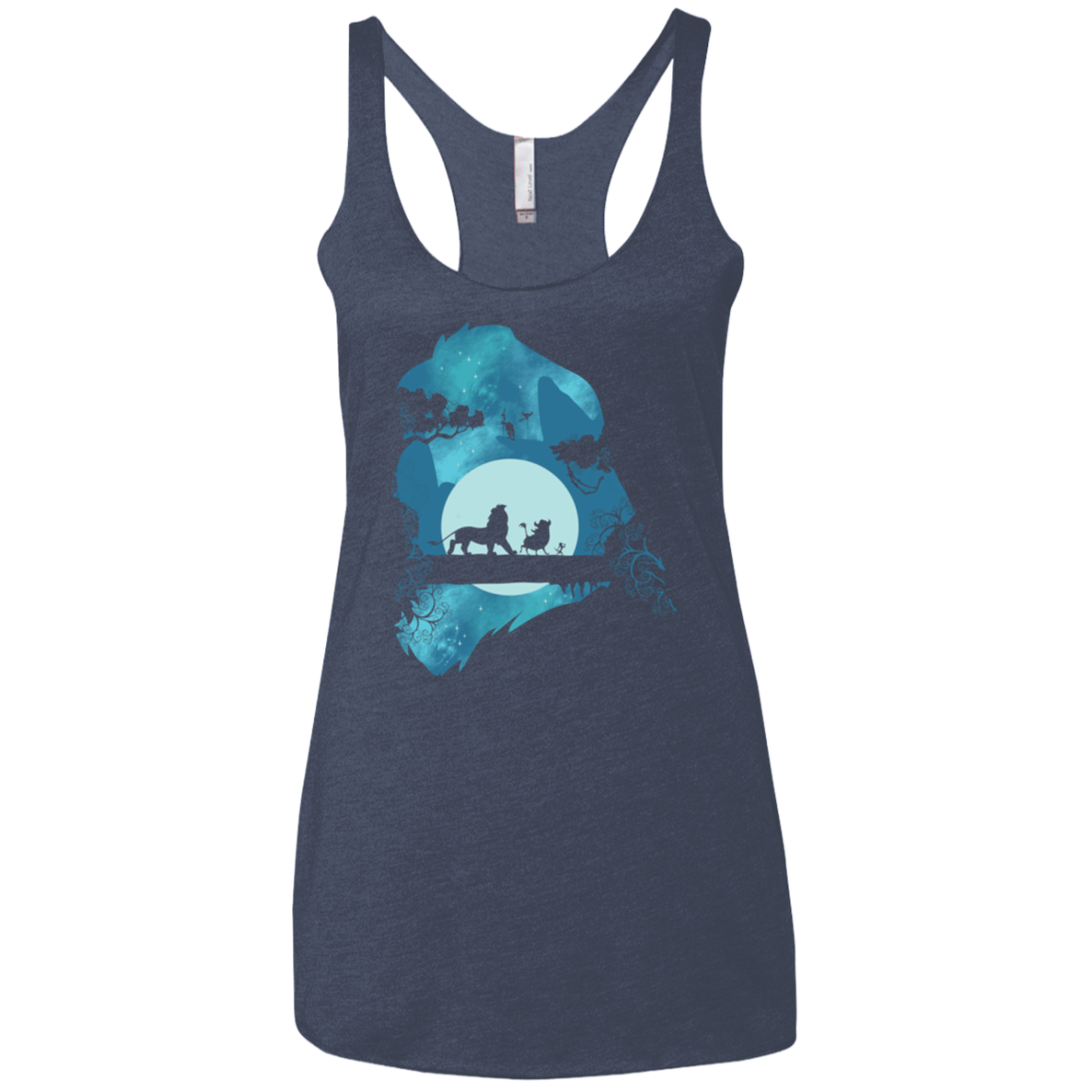Lion Portrait Women's Triblend Racerback Tank
