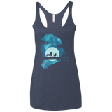 Lion Portrait Women's Triblend Racerback Tank