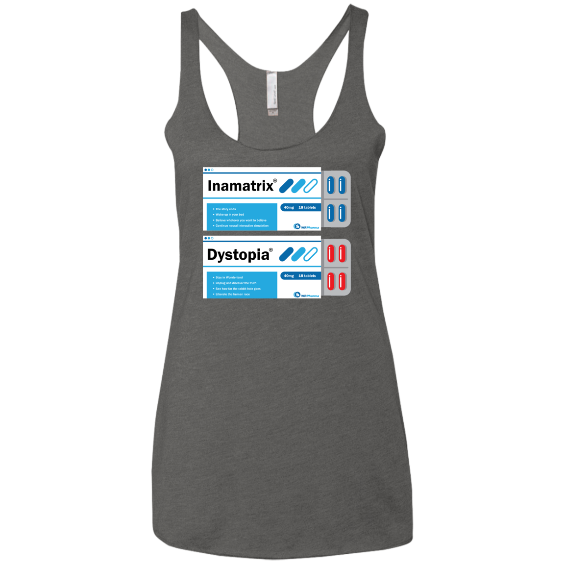 Red or Blue Women's Triblend Racerback Tank
