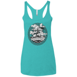 Vintage Mordor Tower Women's Triblend Racerback Tank
