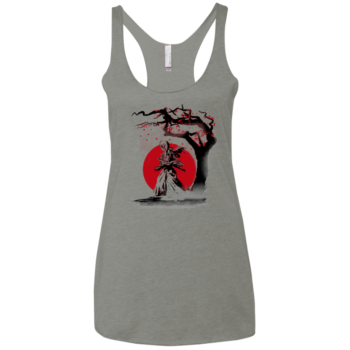 wandering samurai Women's Triblend Racerback Tank