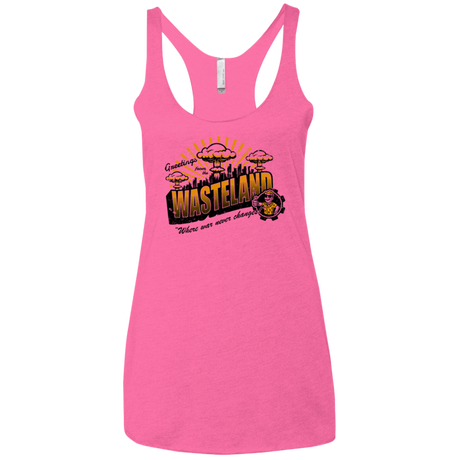 Greetings from the Wasteland! Women's Triblend Racerback Tank