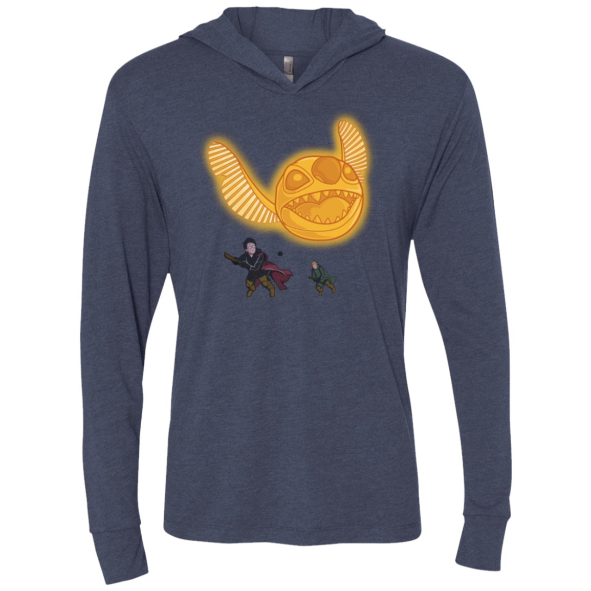 THE GOLDEN STITCH Triblend Long Sleeve Hoodie Tee