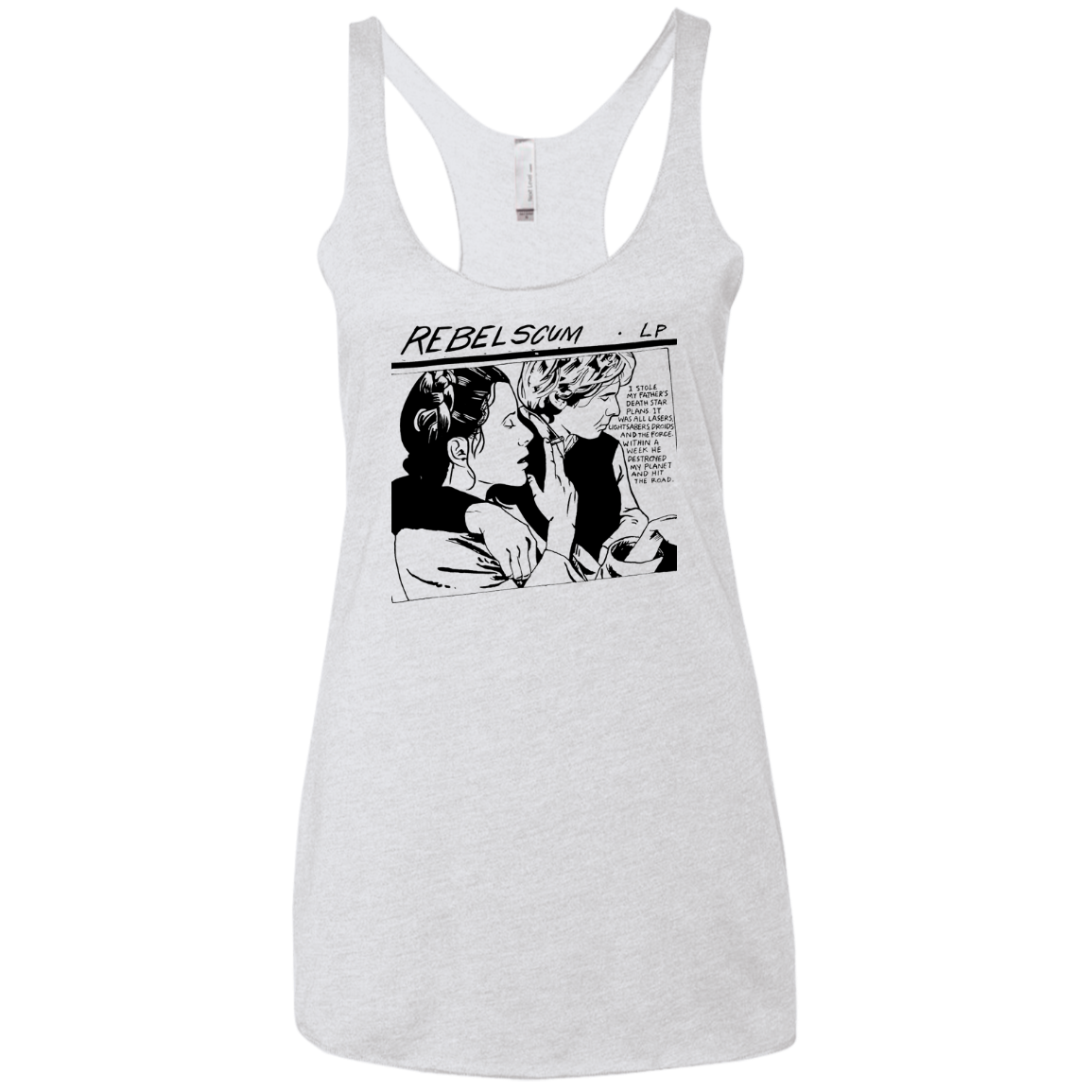 Rebel Scum Women's Triblend Racerback Tank