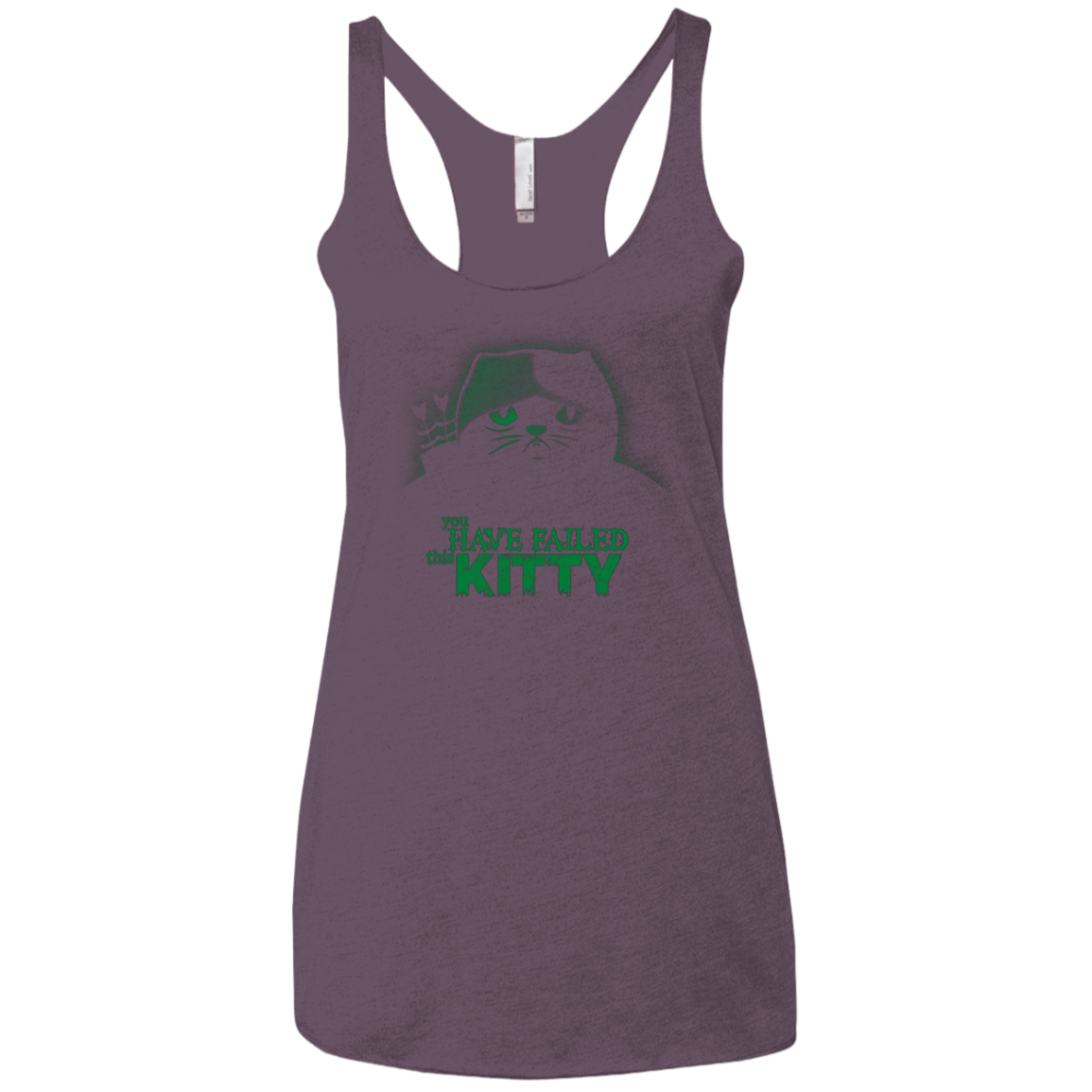 You Have Failed Kitty Women's Triblend Racerback Tank