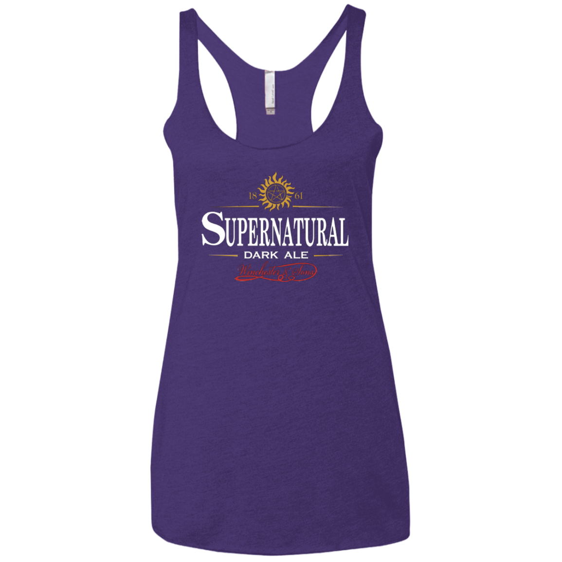 Supernatural Stout Women's Triblend Racerback Tank