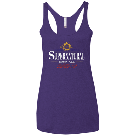 Supernatural Stout Women's Triblend Racerback Tank