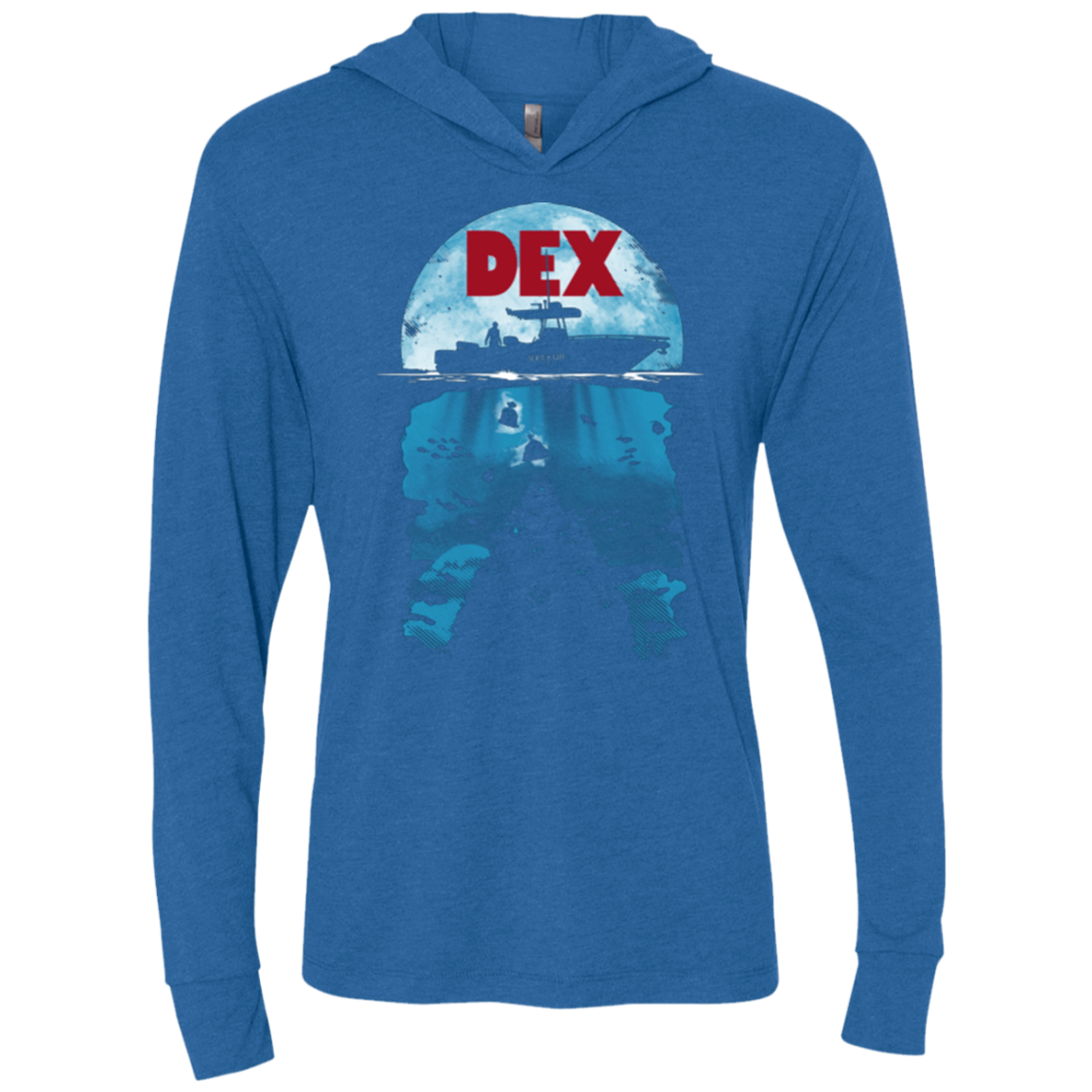 Dex Triblend Long Sleeve Hoodie Tee