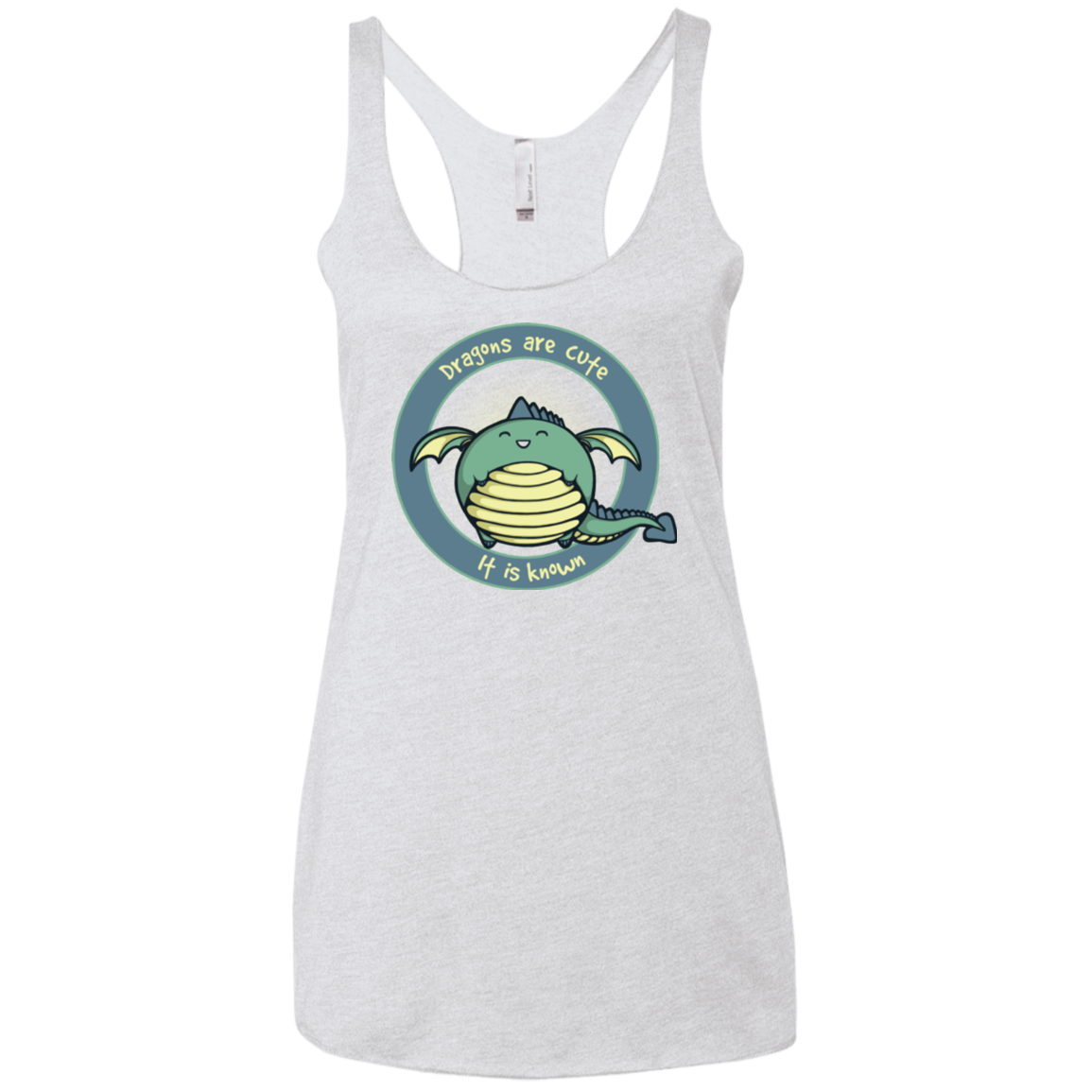 Dragons are Cute Women's Triblend Racerback Tank