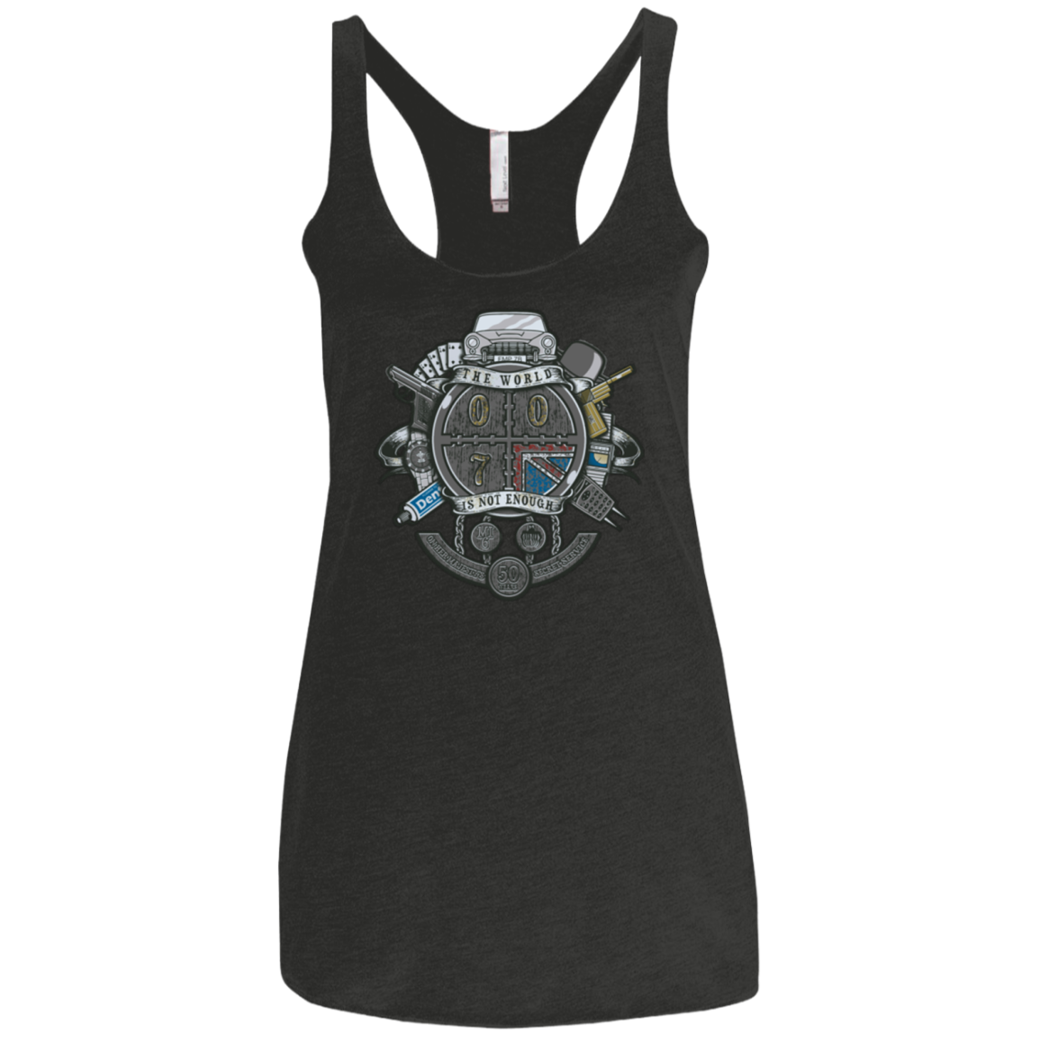 British Spy Crest Women's Triblend Racerback Tank