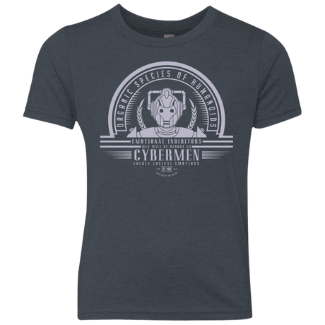 Who Villains Cybermen Youth Triblend T-Shirt