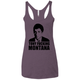 Tony Fucking Montana Women's Triblend Racerback Tank