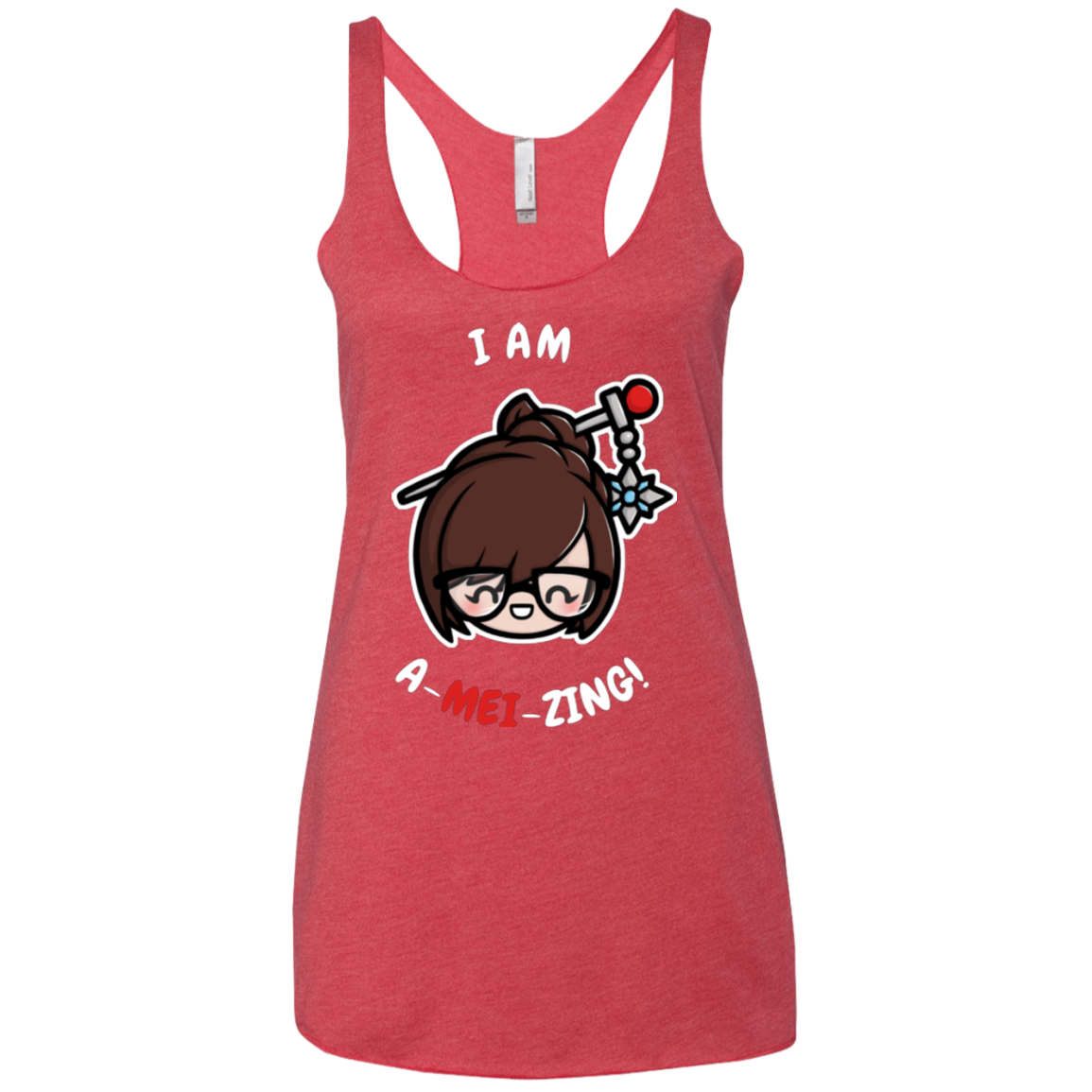 I Am A Mei Zing Women's Triblend Racerback Tank