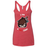 I Am A Mei Zing Women's Triblend Racerback Tank