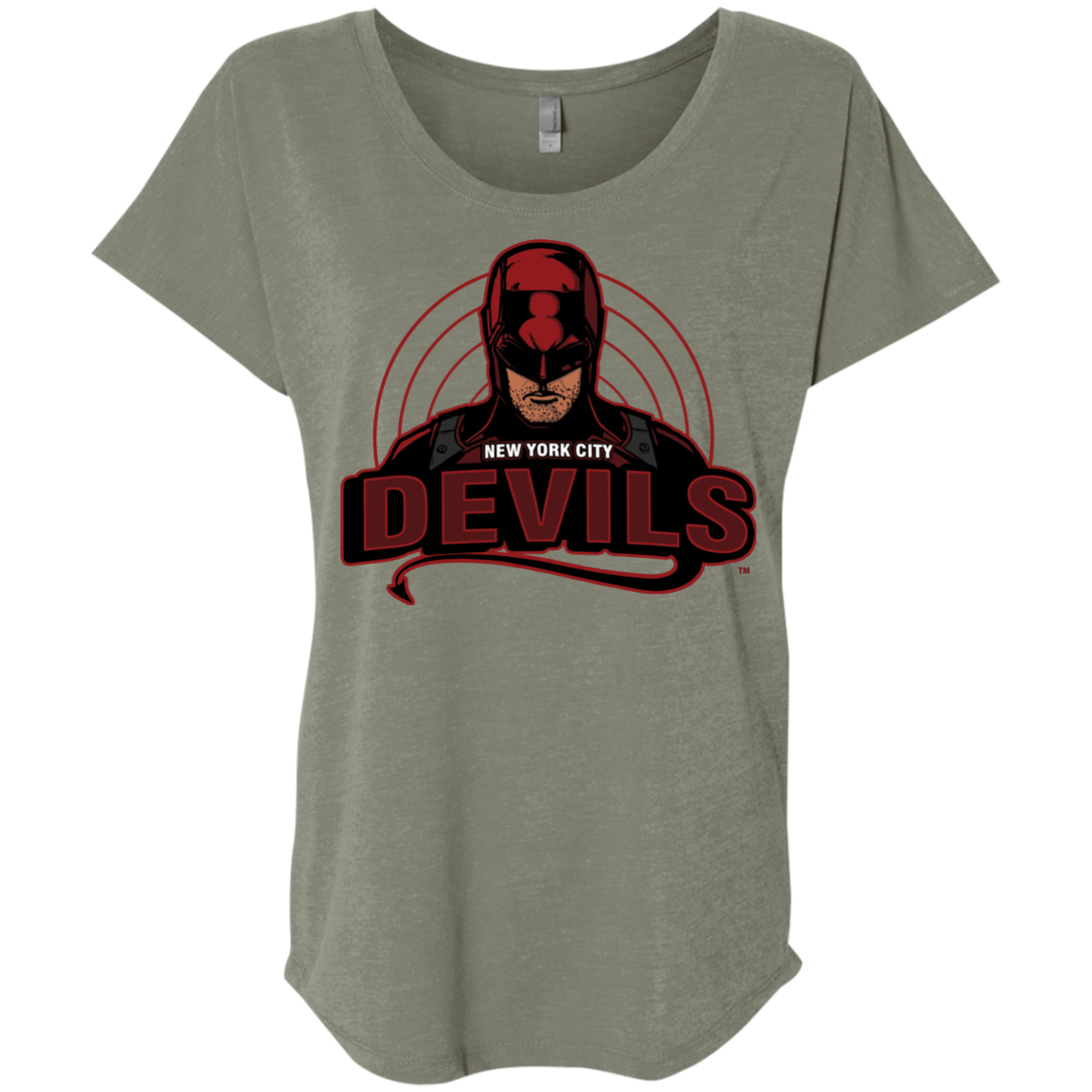 NYC Devils Triblend Dolman Sleeve