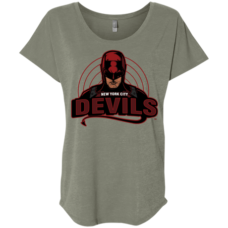 NYC Devils Triblend Dolman Sleeve