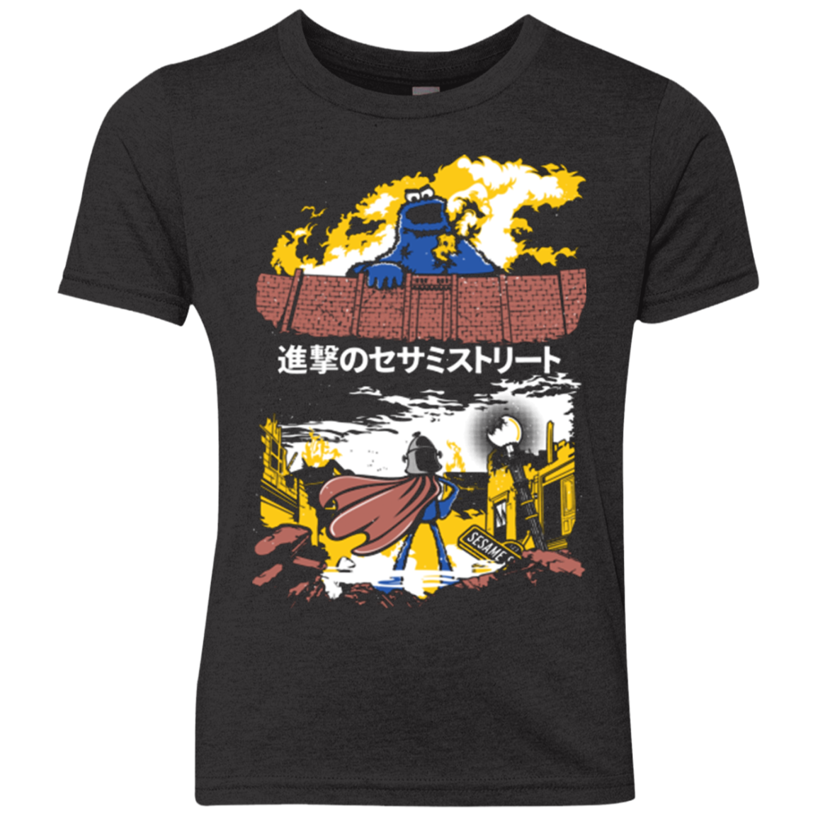 Attack on Sesame Street Youth Triblend T-Shirt