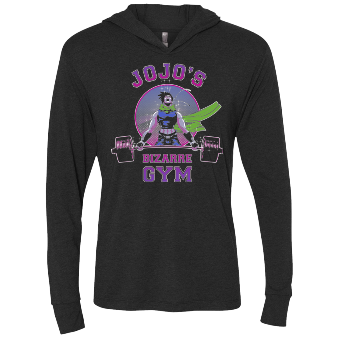 Bizarre Gym Triblend Long Sleeve Hoodie Tee