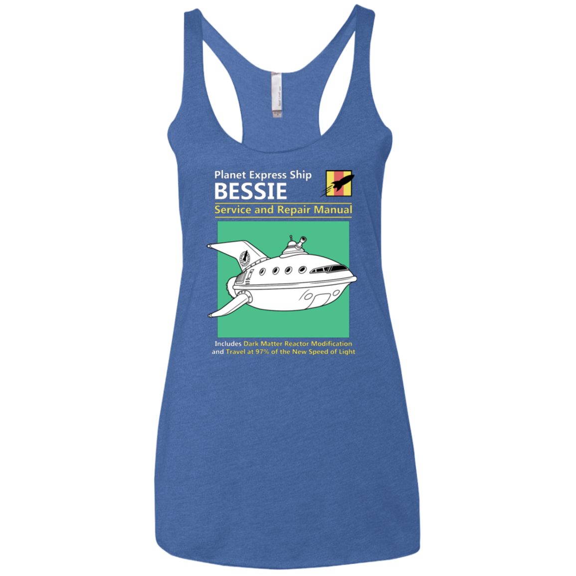 Bessie Service and Repair Manual Women's Triblend Racerback Tank