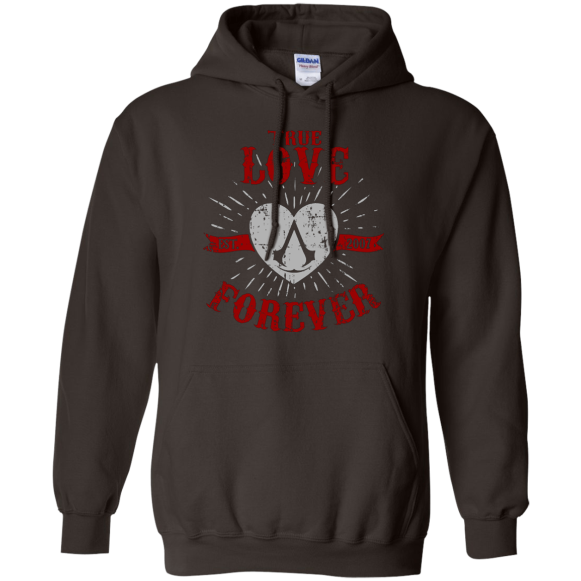 True Love Forever Assasin Pullover Hoodie