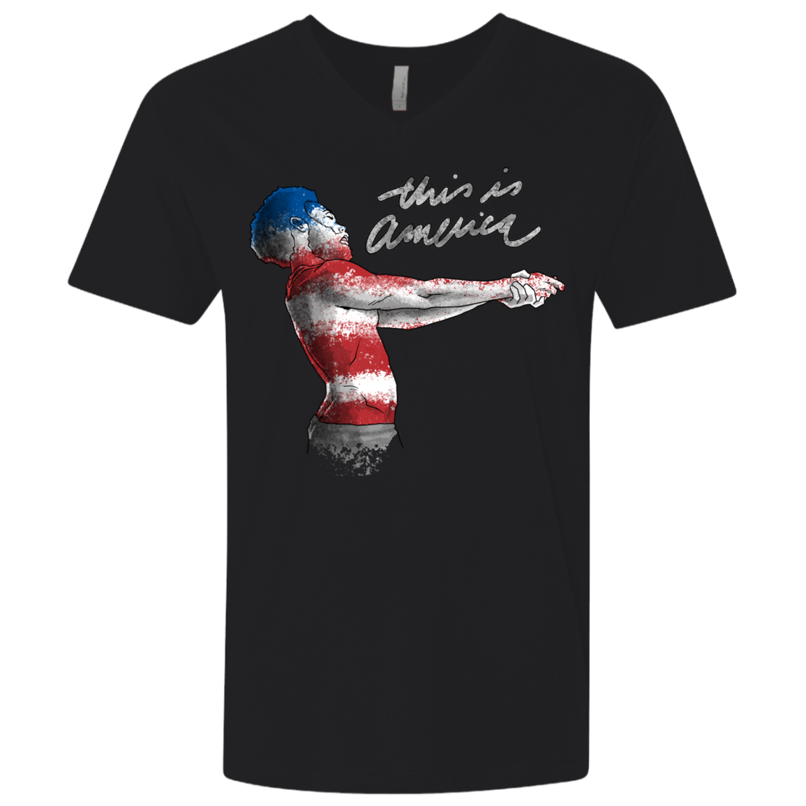 America Men's Premium V-Neck
