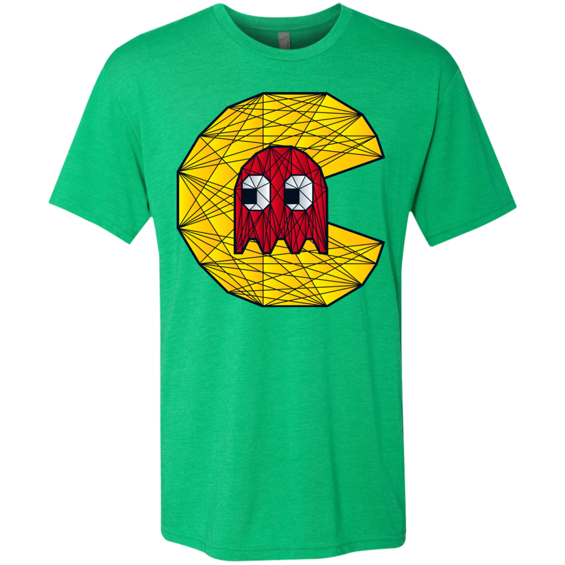 Poly Pac Man Men's Triblend T-Shirt