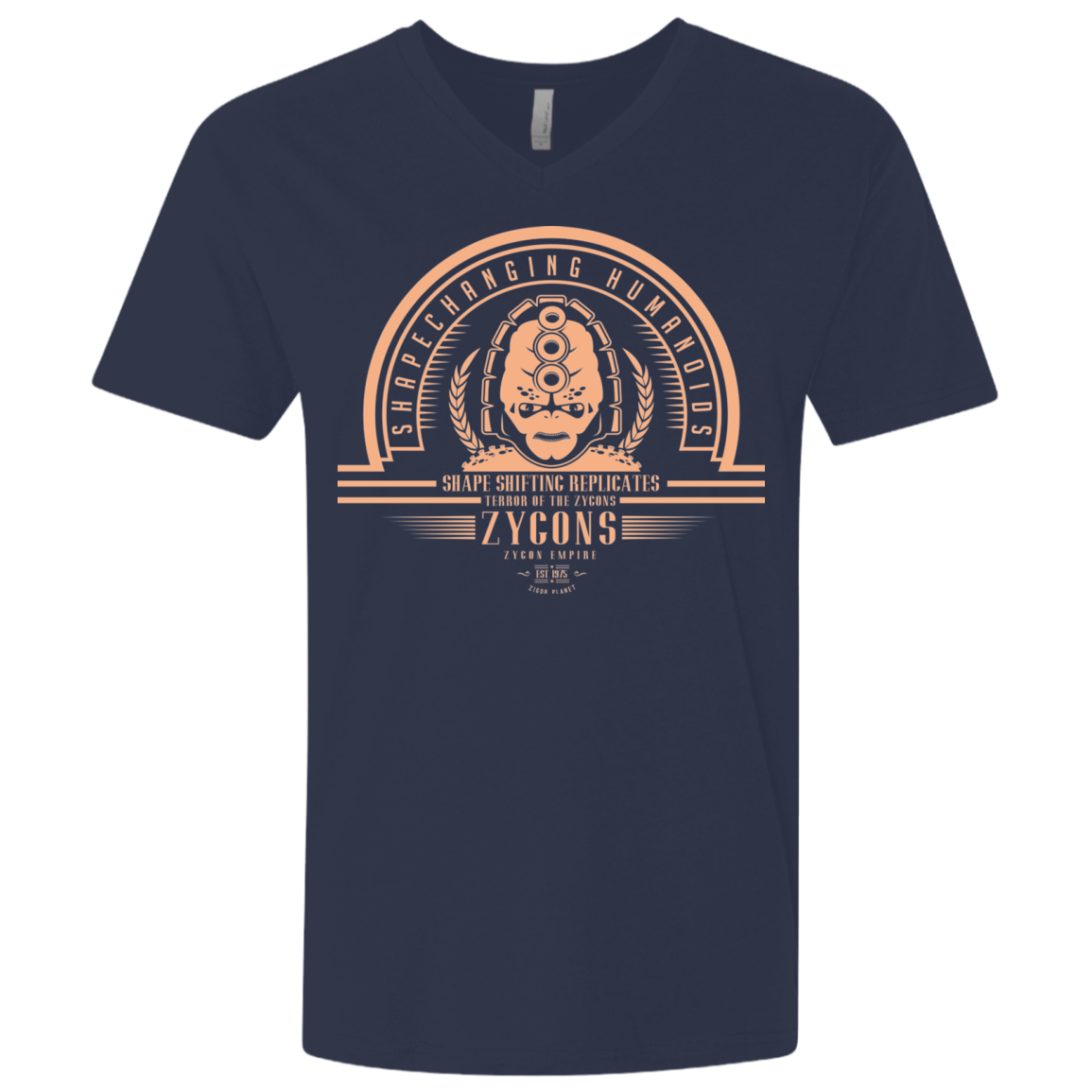 Who Villains Zygons Men's Premium V-Neck