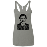 Ron Fucking Burgundy Women's Triblend Racerback Tank