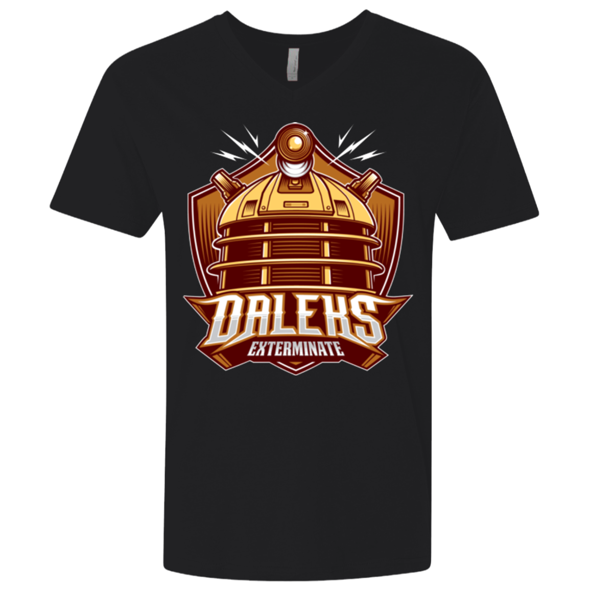 Dr. Who Daleks Men's Premium V-Neck