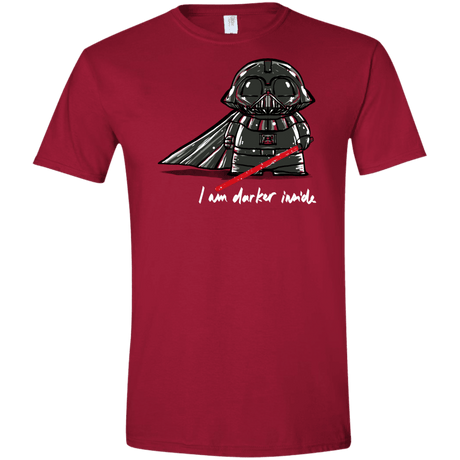 T-Shirts Cardinal Red / S Darker Inside Men's Semi-Fitted Softstyle