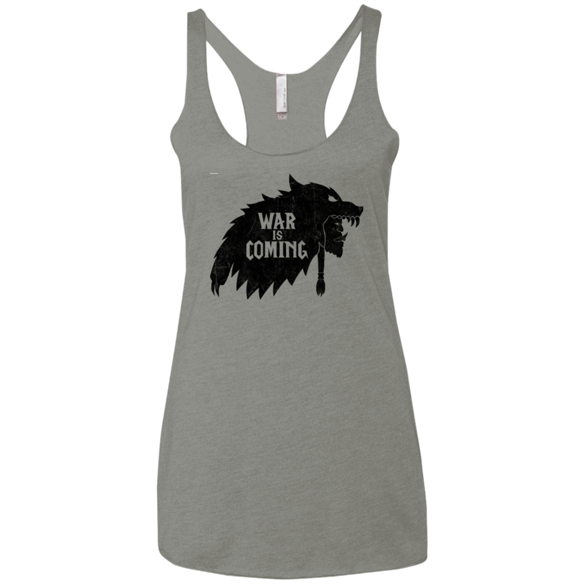 War is Coming Women's Triblend Racerback Tank