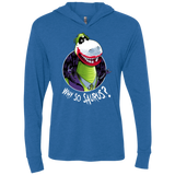 Why So Saurus Triblend Long Sleeve Hoodie Tee