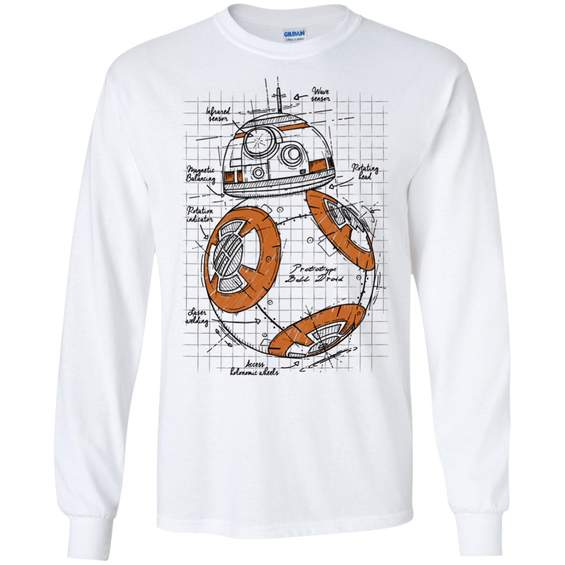 BB-8 Plan Men's Long Sleeve T-Shirt