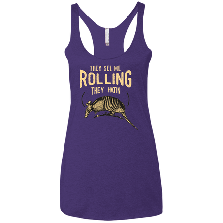 They See Me Rollin Women's Triblend Racerback Tank