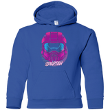 Spartan Helmet 80's Youth Hoodie