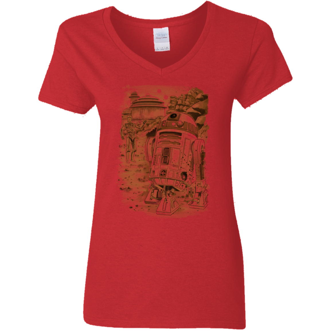 Mission to jabba palace Women's V-Neck T-Shirt