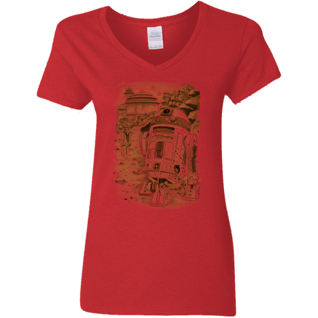 Mission to jabba palace Women's V-Neck T-Shirt