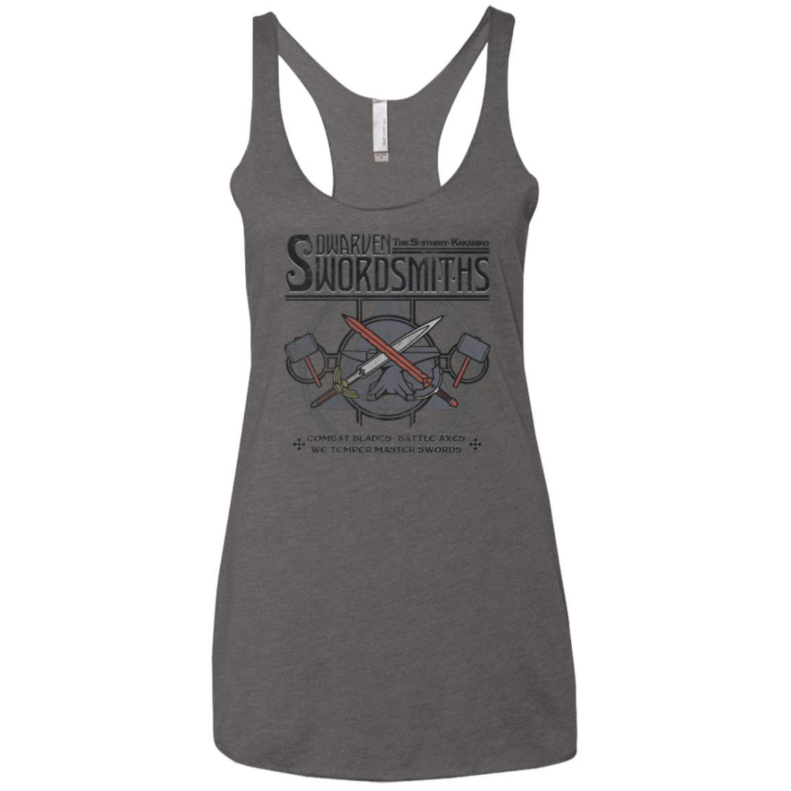 Dwarven Swordsmiths Women's Triblend Racerback Tank