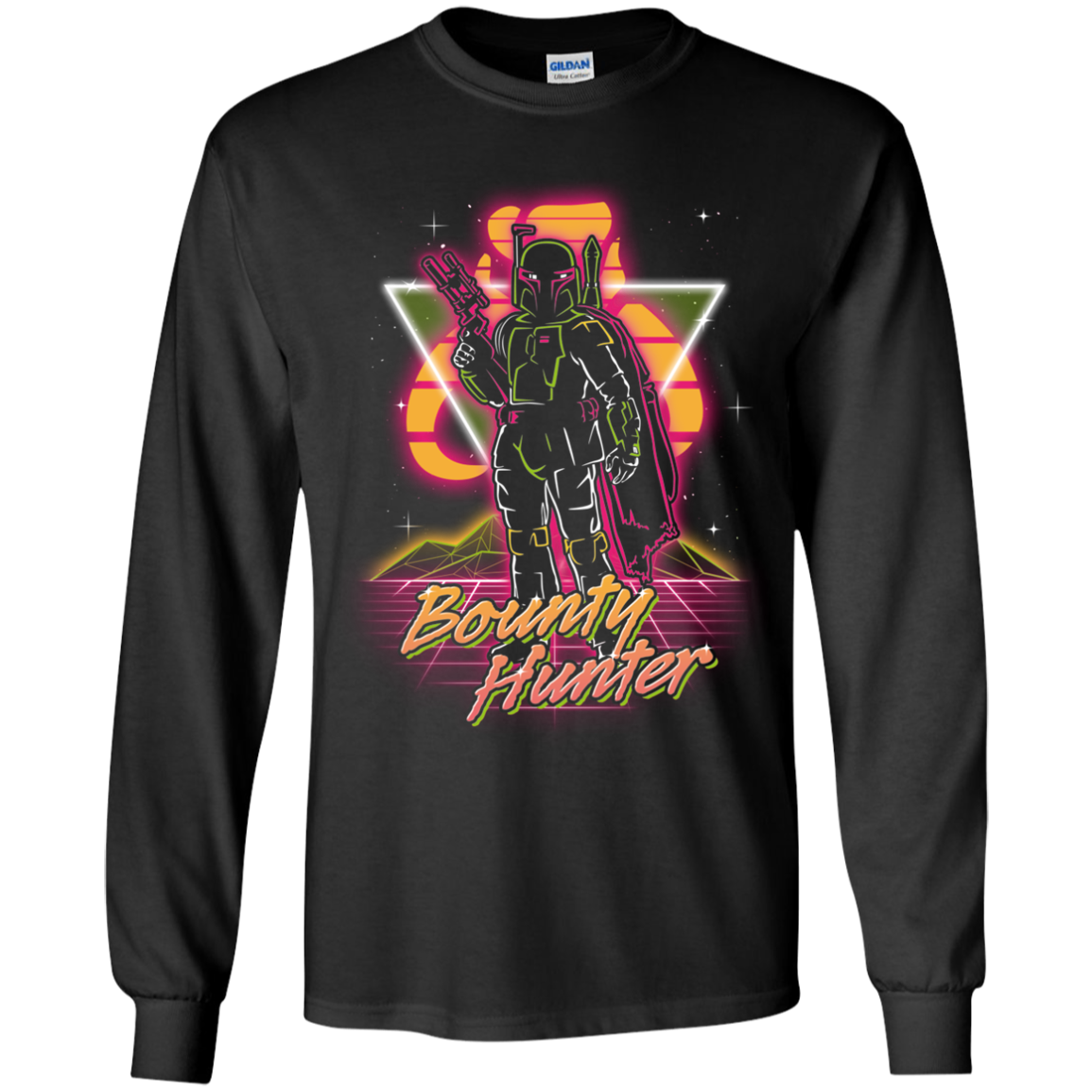 Retro Bounty Hunter Youth Long Sleeve T-Shirt