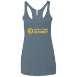 When In Doubt Reboot Women's Triblend Racerback Tank