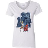 Darthskull Castle Women's V-Neck T-Shirt