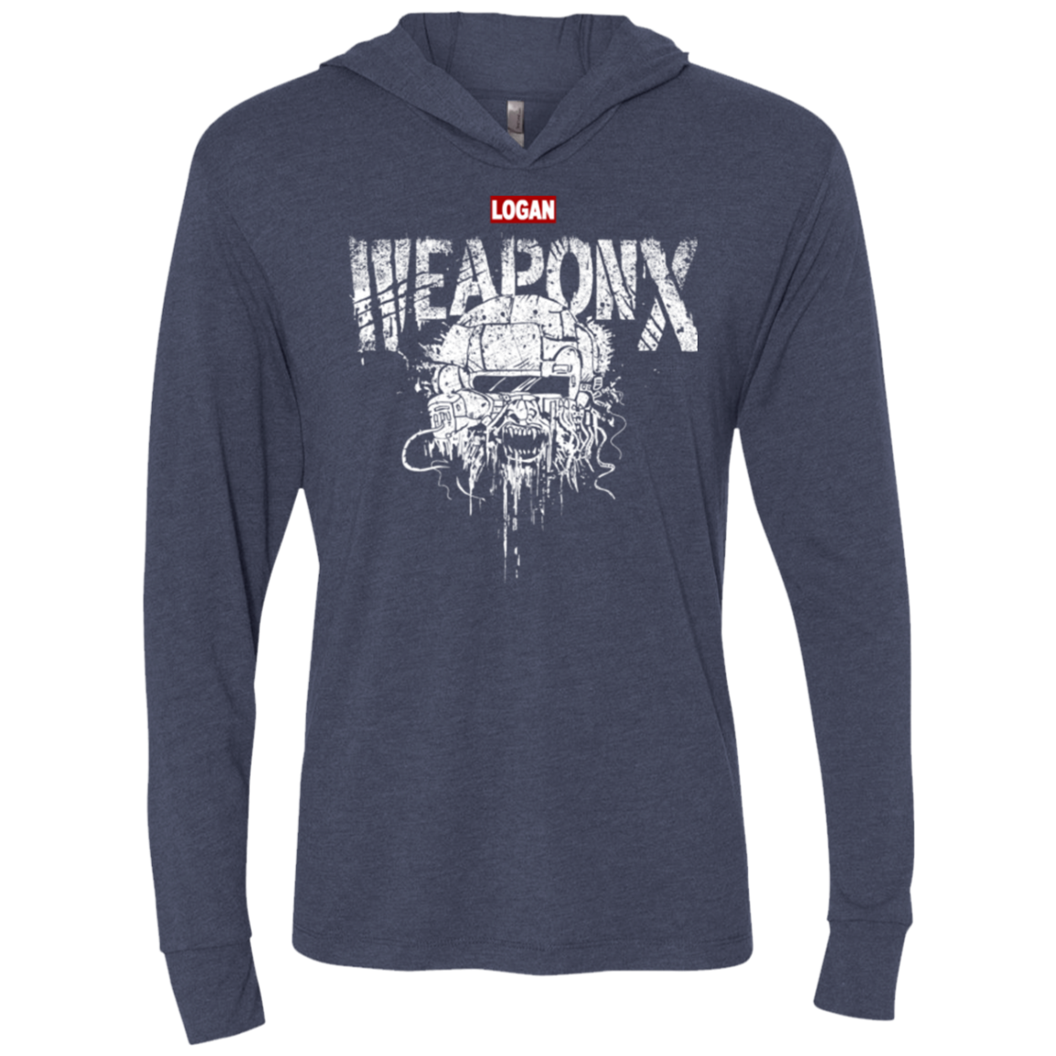 The Weapon Triblend Long Sleeve Hoodie Tee