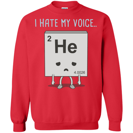 Sweatshirts Red / S I Hate My Voice Crewneck Sweatshirt