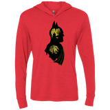 Bat Detective Triblend Long Sleeve Hoodie Tee